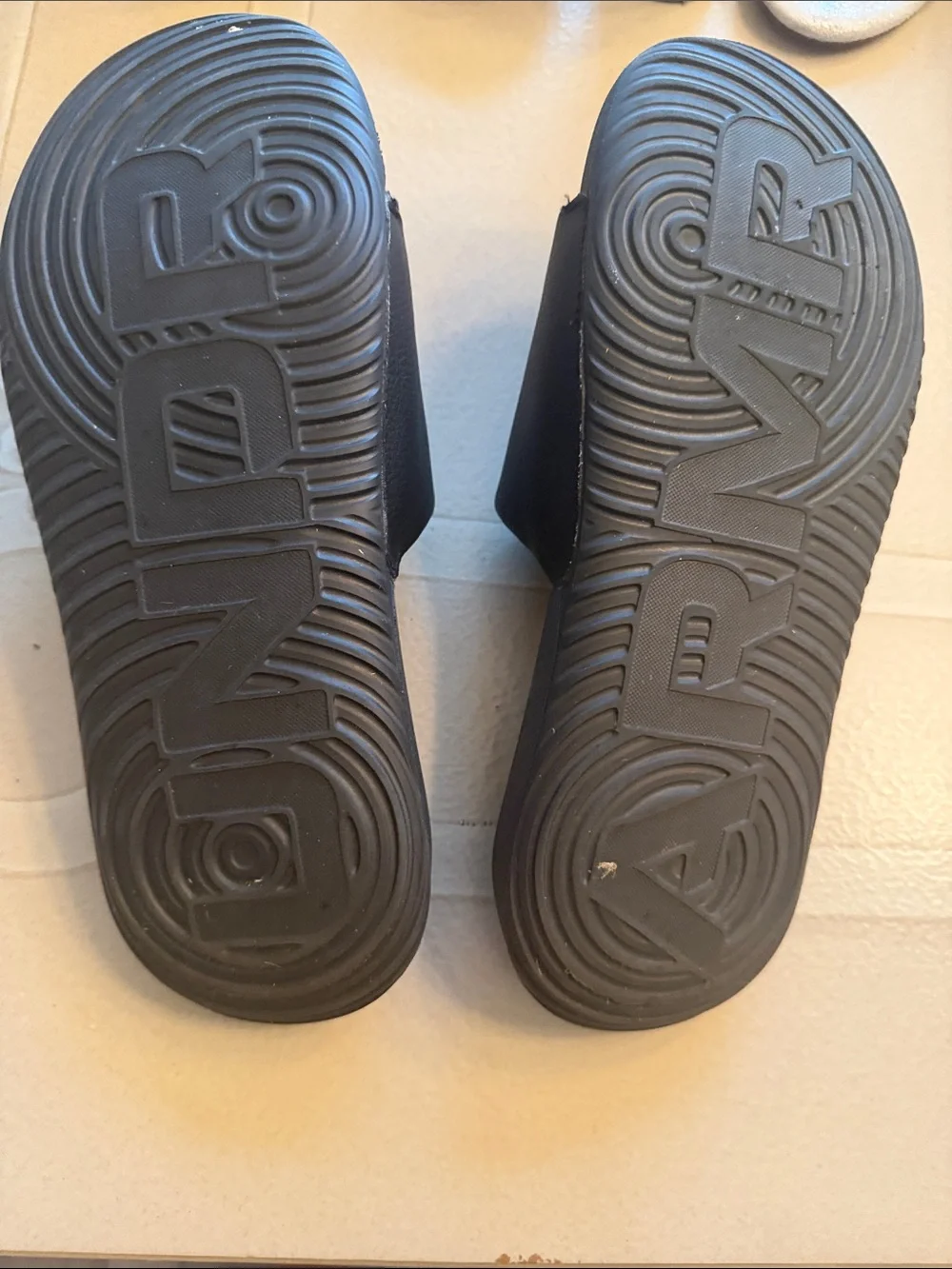 Under Armour Black Kids Slide Sandals with White Logo